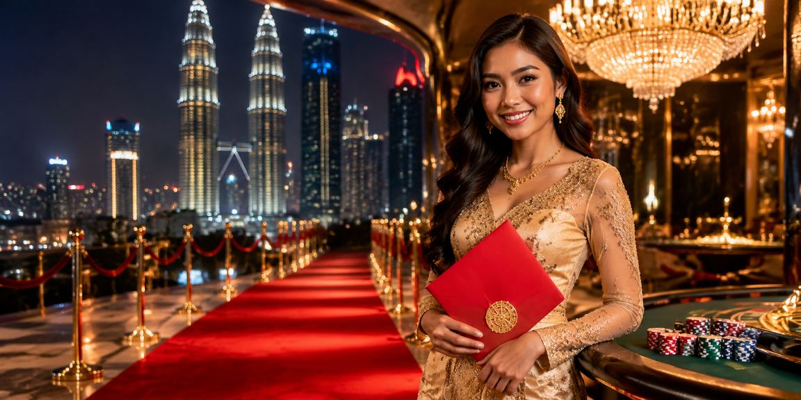 A Kuala Lumpur player receiving a Chinese New Year red packet festive bonus from 4tube